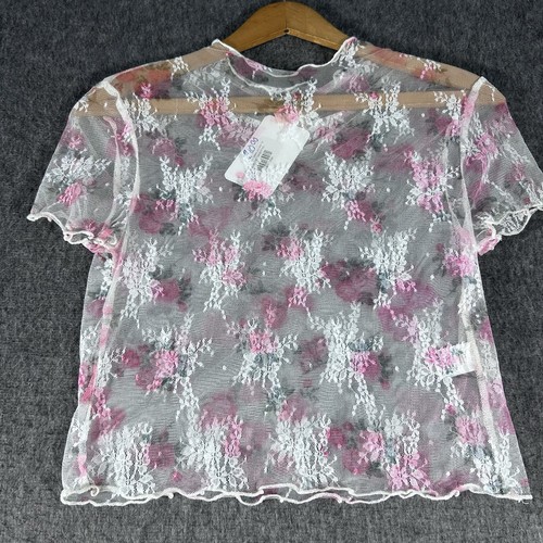 Top donna rosa trasparente