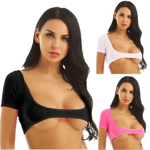 Top donna maglia crop top