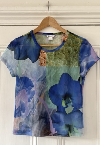 Shirt donna monki blu - t-shirt,